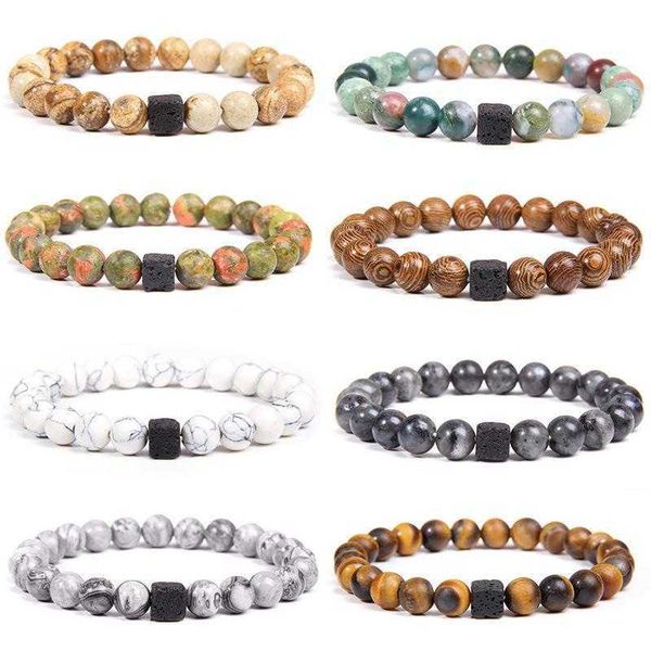 

ornament natural yellow tigers eye bracelet mens frosted square volcanic rock charm energy, Golden;silver