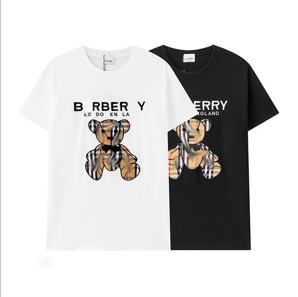 

2023 designer of luxury t-shirt brand t shirt clothing spray letter short sleeve spring summer tide men and women tee s-2xl, White;black