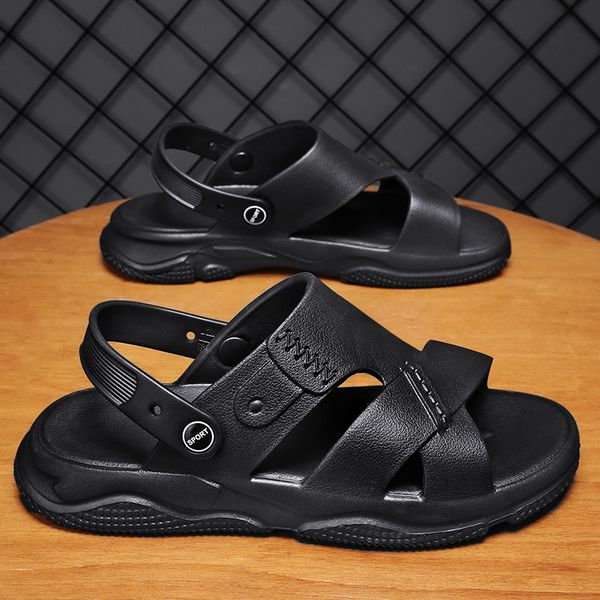 

sandals summer shoes slippers men casual sports and anti slip thick sole outdoor beach 230510, Black