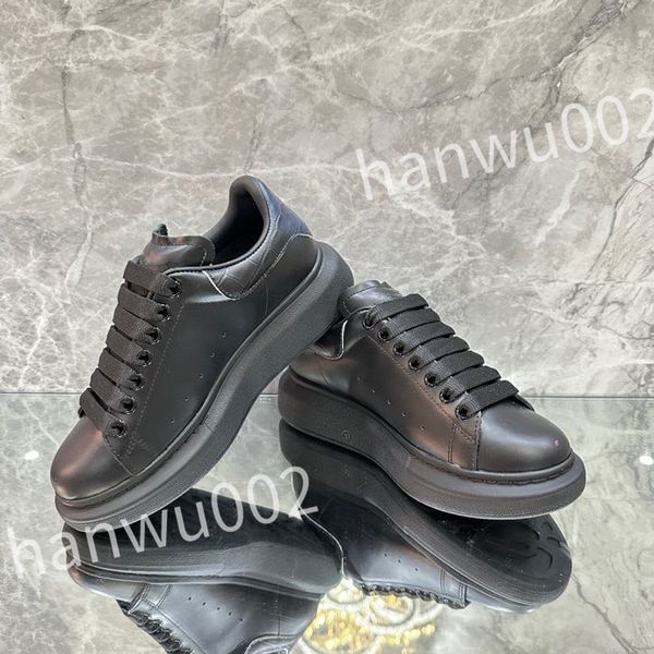 

2023 new men shoes office sneakers mens flats designer man running outdoor sports design lady sneaker platform, Black