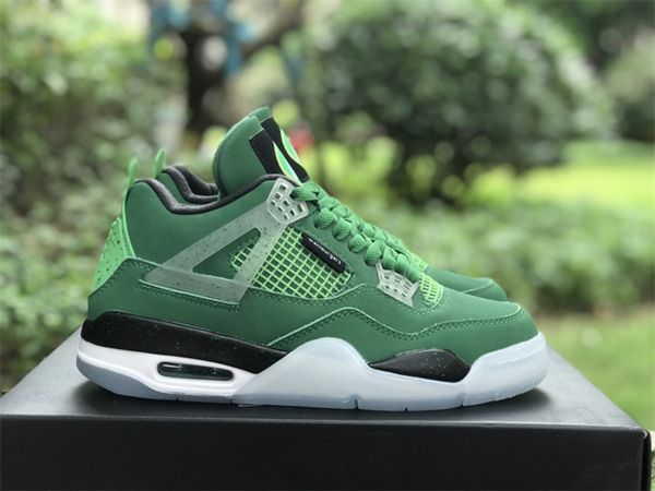 

basketball designer shoes sb jumpman 4 green duck with original box