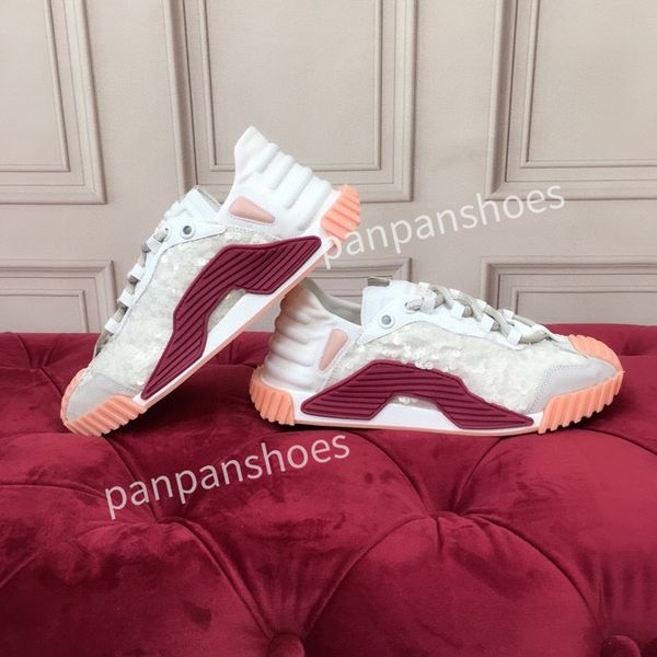 

2023new fashion brand casual shoes womens designer leather lace-up sneakers fashion lady flat running letters shoes platform sneaker, Black