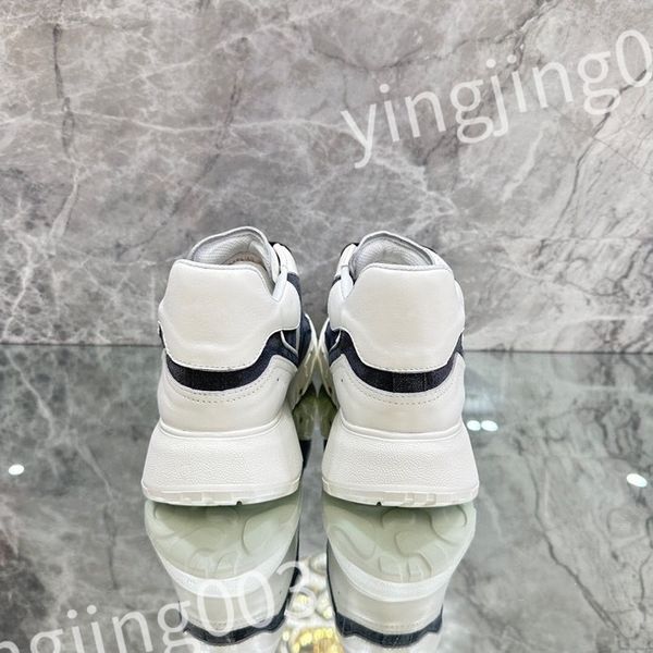 

2023 new luxurys designer woman shoe leather lace up men fashion platform sneakers white black mens womens casual shoes