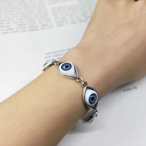 

jewelry wholesale fashion angel devils eye bracelet, Golden;silver