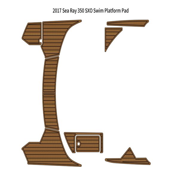 

2017 sea ray 350 sxo swim platform pad boat eva foam faux teak deck floor mat