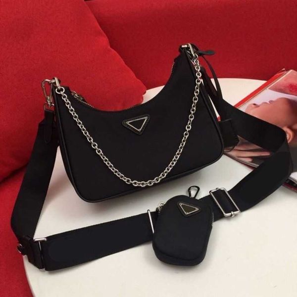 

50% off 2023 fashion hand p family's three in one hobo underarm made nylon medium ancient kendou the same type of chain single shoulder