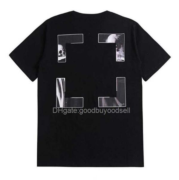 

off men's t-shirts offs white irregular arrow summer finger loose casual short sleeve t-shirt for men designer women printed letter x o, White;black