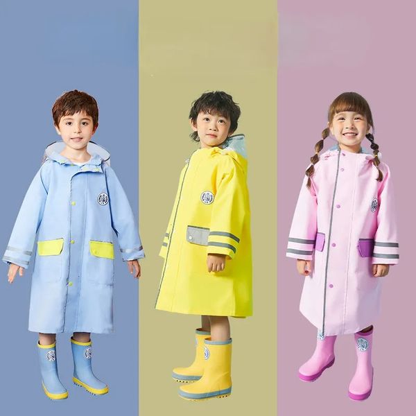 

rain gear qwe123 raincoat children rain poncho boys girls poncho with schoolbag child thickened windbreaker raincoat rain poncho 230511, Red;brown