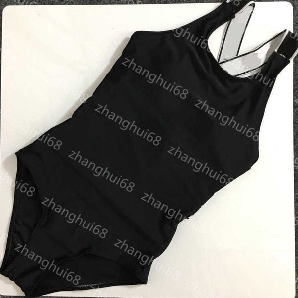 

23ss bikini swimwear designer bathing suit womens bikini new portrait monogram webber backless one-piece swimsuit women clothes a1, White;black