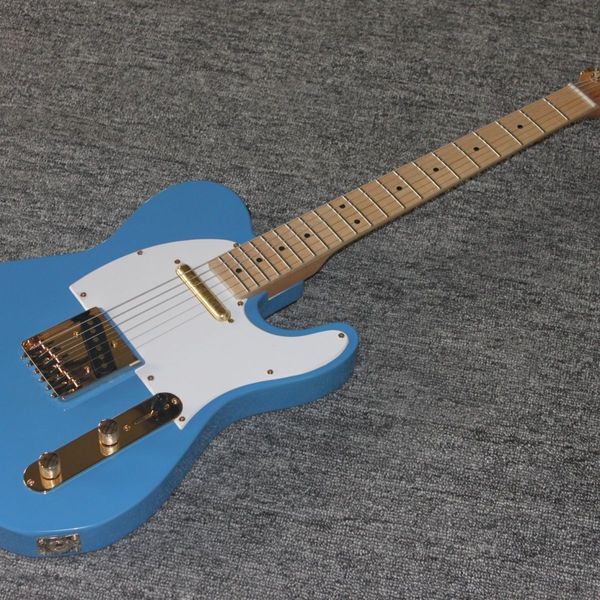 

factory customization blue gold pieces, electric guitar, good sound quality