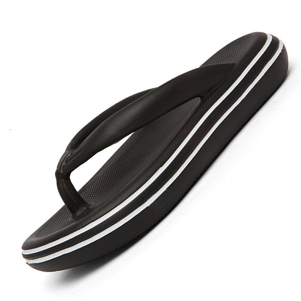 

slippers home thick platform bathroom cloud nonslip flip flops woman sandal fashion soft sole eva indoor slides 230510, Black