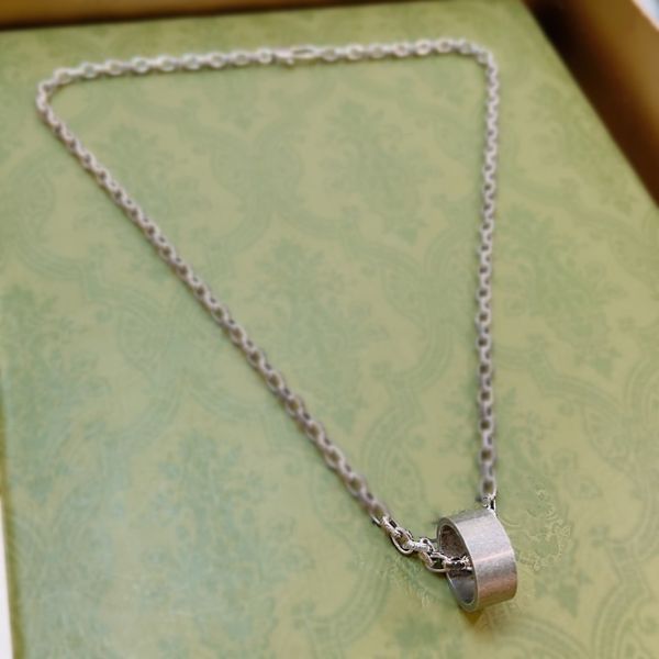 

various vintage pendants necklaces ggs men women designer cuban neckwear jewelry luxury g necklace gift ag4e, Silver