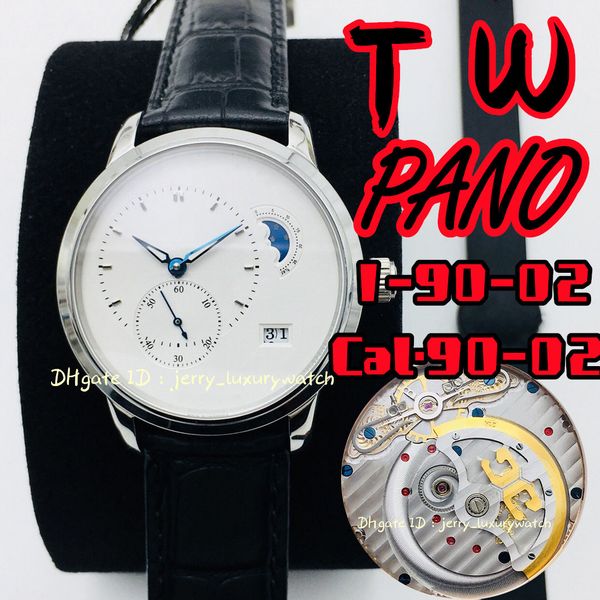

tw 1-90-02 pano luxury men's watch cal.90-02, size 40mm, 316l fine steel cast, sapphire glass mirror. formal business casual, Slivery;brown