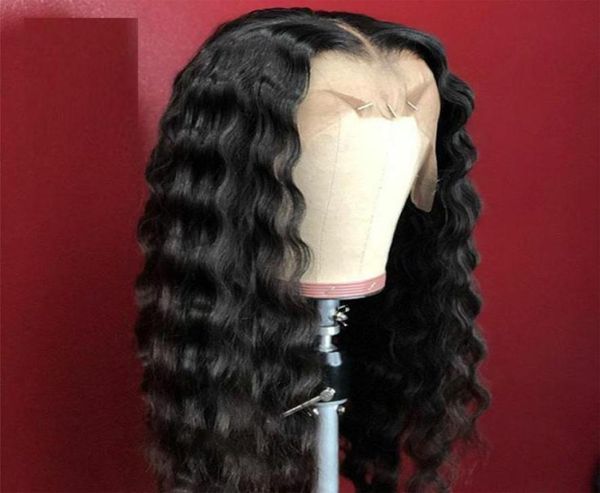 

closures 180density 26inch long natural wave synthetic lace front for black women with baby hair heat resistant fiber daily7746892, Black;brown