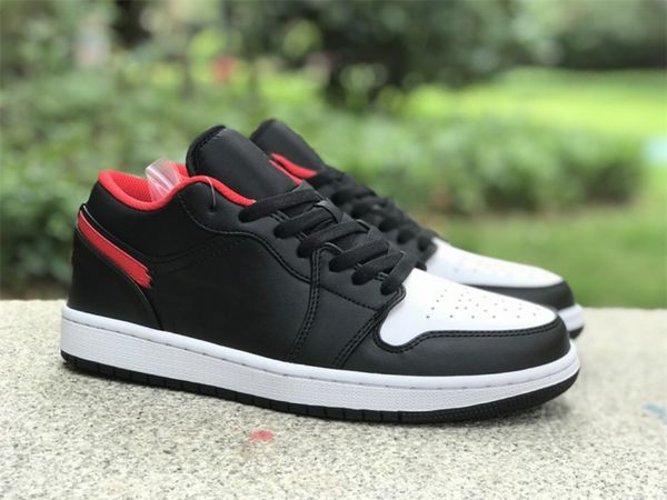 

basketball shoes 1s low black red 553558-063 jumpman 1 og rte outdoor shoes sneaker sports with original box
