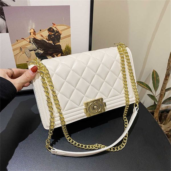 

50% off 2023 handbag women's new fashion diamond checker chain single shoulder crossbody bags
