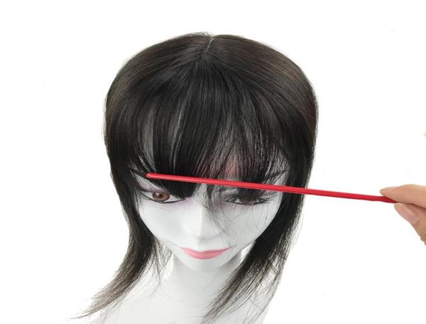 

women silk base er closures with a bang 13x12cm brazilian human hairpiece 15x16cm natural color can be dyed6765668, Black;brown