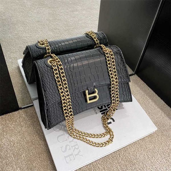 

23% off 2023 fashion handbag family crocodile pattern chain spring new women's simple and personalized one shoulder foreign style cross