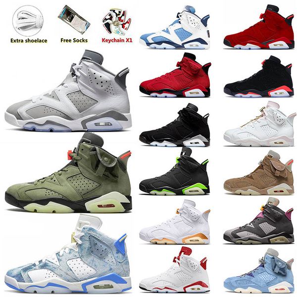 

jumpman 6 mens 6s basketball shoes university blue metallic silver georgetown unc white british khaki olive black infrared green designer sp