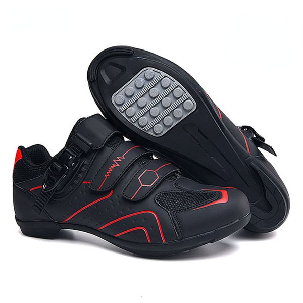 

dress shoes men cycling flat pedal mtb nonslip rubber speed road bike sneaker racing cleatless mountain bicycle footwear 230510, Black