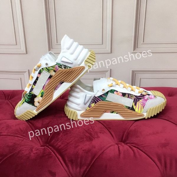 

fashion brand casual shoes women men designer leather lace-up sneakers fashion lady flat running letters shoes platform sneaker2023, Black
