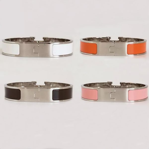 

silvery stainless steel bangle gold buckle bracelet jewelry men and women bracelets, Black
