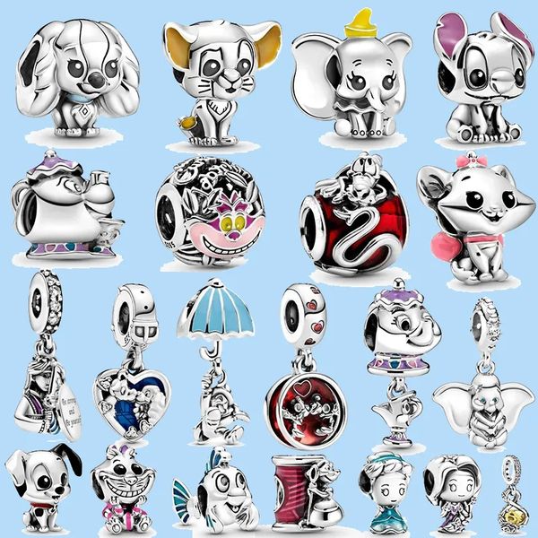

925 sterling silver charms for pandora jewelry beads bracelet jewelry making diy gift, Black