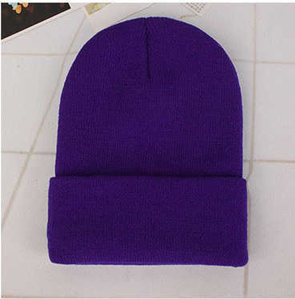 

abb aaanew wool acrylic knitted caps women men skullcap autumn winter elastic skullies beanies cap wholesale, Blue