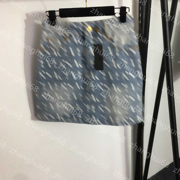 

23ss mini skirt womens designer clothing designer skirts presbyopia logo alphabet print bag hip appearance slim high waist denim short half, Black