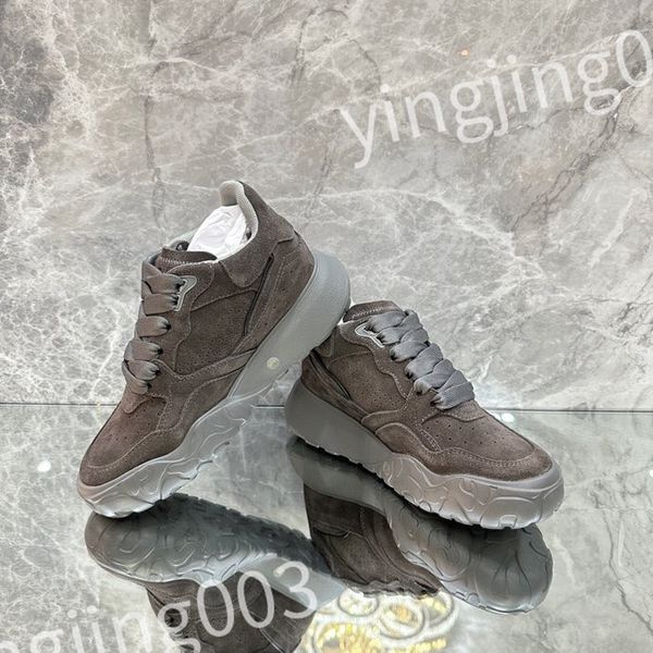 

2023 designer woman shoe leather lace up men fashion platform sneakers white black mens womens casual shoes