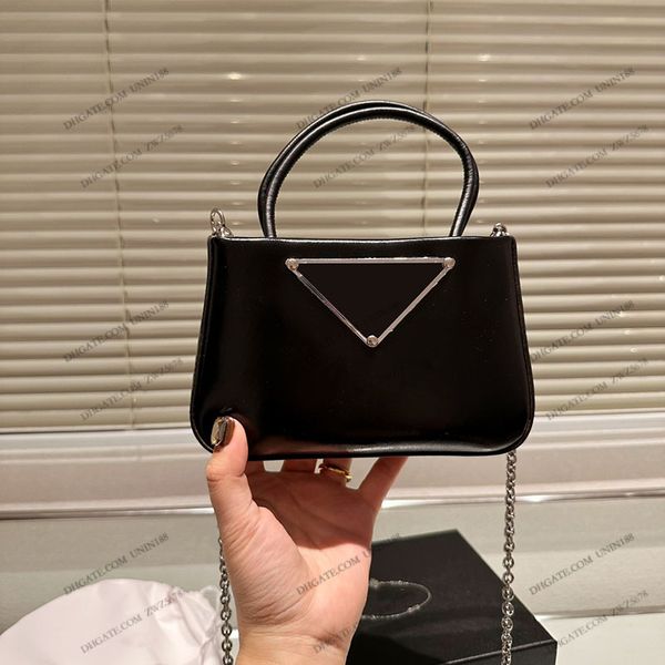

23ss designers women leather totes bags handbag shouder crossbody triangular badge shopping bag luxurys messenger ladies travel handbags pou