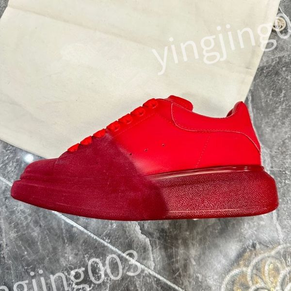 

luxury designer woman's shoe leather lace up men fashion platform sneakers white black mens womens casual shoes