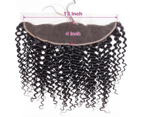 

brazilian curly hair weave lace frontal closure 13x4 ear to part swiss 100 unprocessed virgin human hair natural color4086403, Black;brown