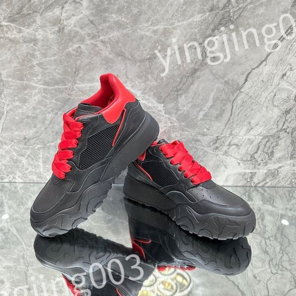

2023 luxurys designer woman shoe leather lace up men fashion platform sneakers white black mens womens casual shoes