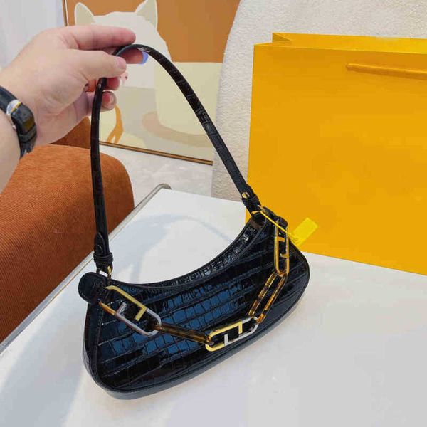 

shoulder bags 2022 crocodile geometric underarm handbags designers lady luxury plain shoulder bag clutch tote hobos wallets 220630