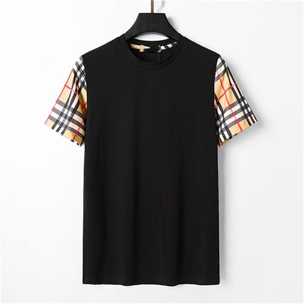 

men's t-shirt men's designer tide high-end cotton printed geometric pattern short sleeve fried street hip-hop shirt size m-xxxl d7, White;black