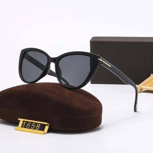 

designer sunglasses for men women retro eyeglasses outdoor shades pc frame fashion classic lady sun glasses mirrors 6 colors with box tom165, White;black