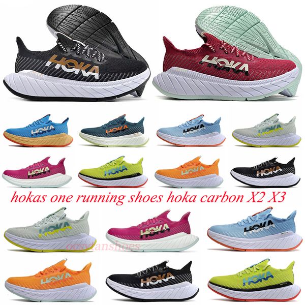 

2023 running shoes bondi hokas one x3 clifton sneakers black white dark green black3 gray green moon orange trainers lightweight shock absor