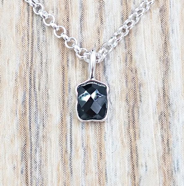 

mini onix necklace in silver with onyx authentic 925 sterling silver pendants fits european bear jewelry style gift andy jewel 9183868051