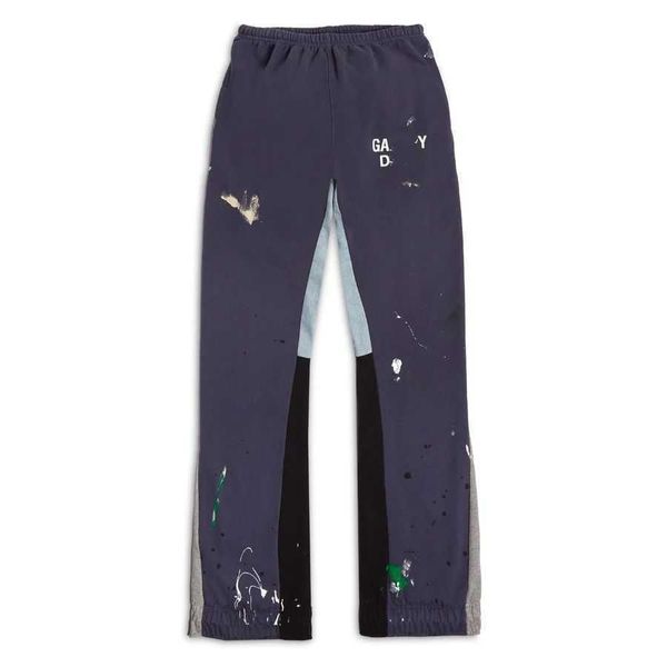 

men's pants galleries designer sweatpants sports painted flare pant, Blue