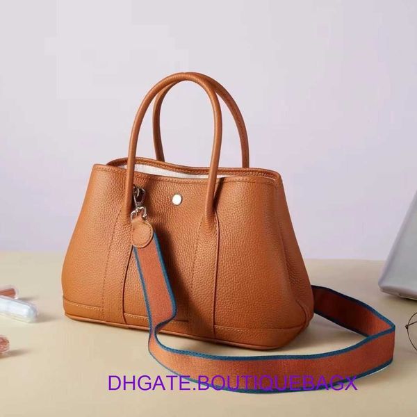 

original edition designer hremm party garden bags online store 2023 new textured leather garden bag large capacity portable bucket single sh