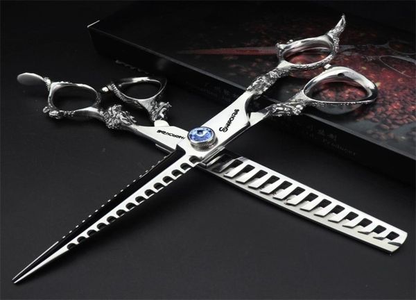 

5566577589 inch professional hairdressing scissors barbershop hair cutting shears barber thinning japan hair scissors 2207366953