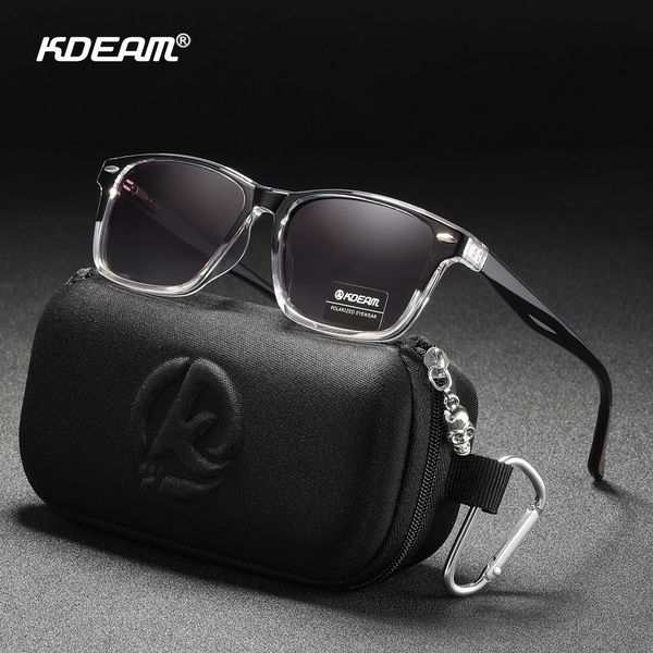 

sunglasses kdeam all matching square polarized sunglasses for men women tr90 material frame spring hinges kd398 230511, White;black
