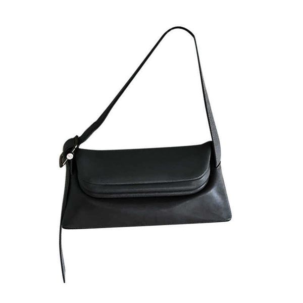 

evening bags luxury design retro pu leather armpit for women 2023 new fashion elegant solid color wide shoulder wallet bag 230427