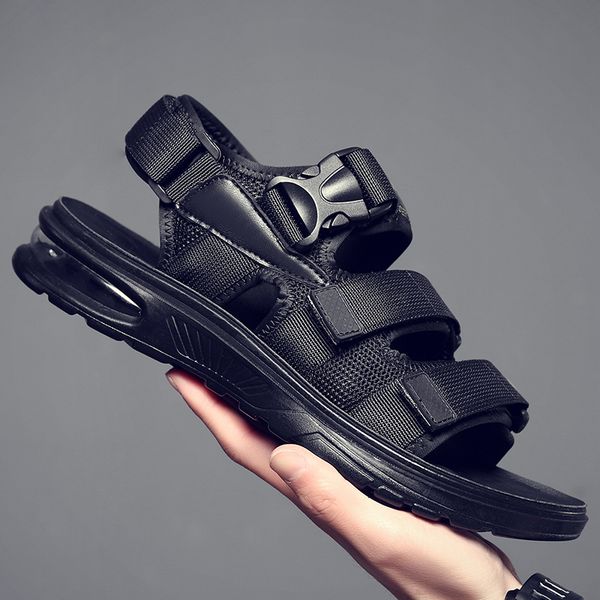 

sandals design men rome sandals leather fashion sandals black men summer shoes comfortable cushion soft gladiator sandals 230509