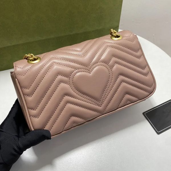 

women luxurys designers bags marmont crossbody bags womens bag bags shoulder handbag handbags classic leather heart style gold chain tote me