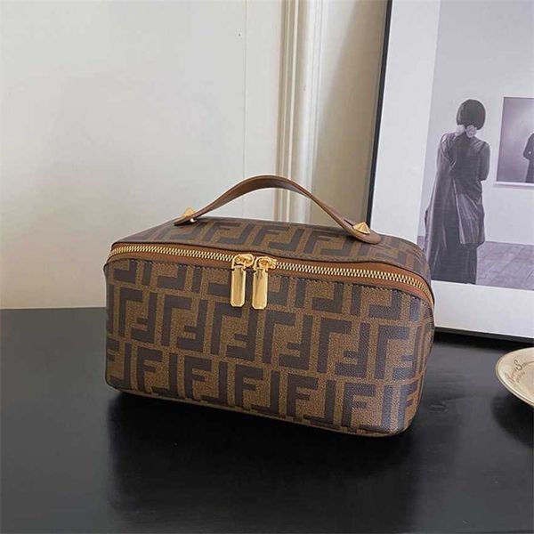 

19% off 2023 fashion handbag new large capacity pu letter beauty cosmetic travel portable wash bag net-red