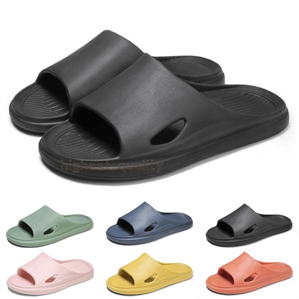 

men women summer light weight bathroom shower slippers silent practical couple slide comfortable soft mens womens home indoor outdoor beach, Black