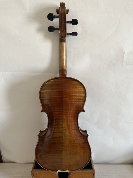 

4/4 violin stainer model solid flamed maple back spruce hand made k2999