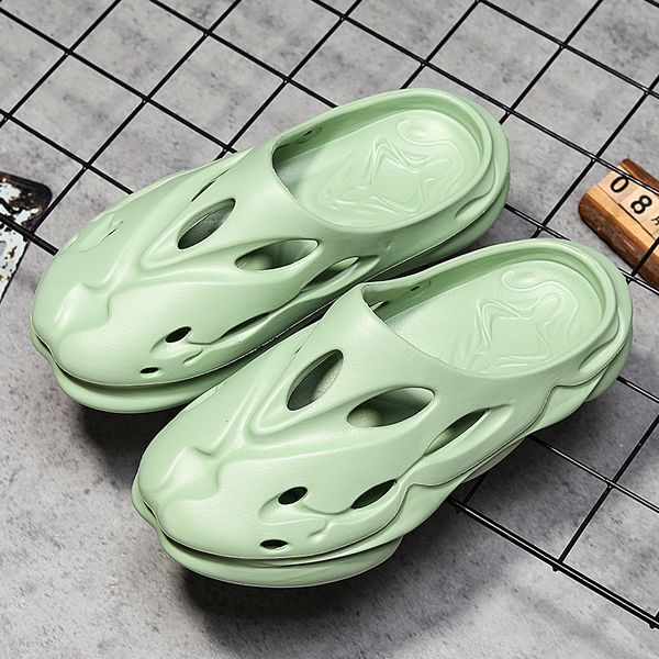 

slippers slippers for men fashion summer solid color casual home slipper shoes eva nonslip beach slides shower 230510, Black